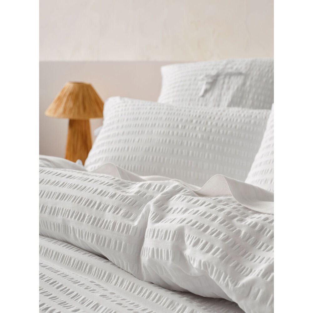 Linen House Ferrara Cotton Quilt Cover Set White — image 2