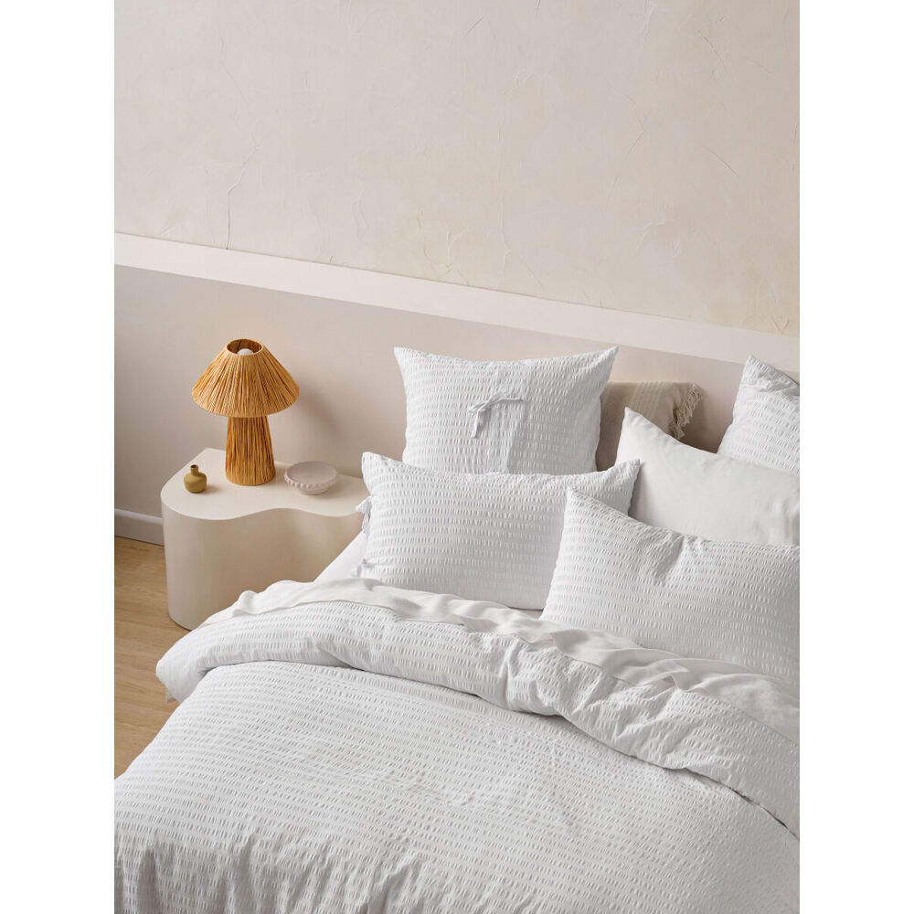 Linen House Ferrara Cotton Quilt Cover Set White — image 7