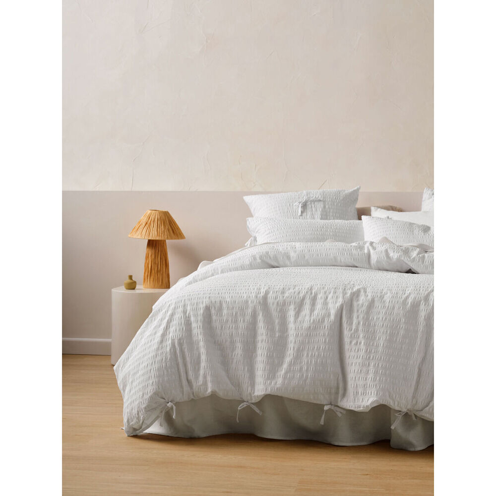 Linen House Ferrara Cotton Quilt Cover Set White — image 8