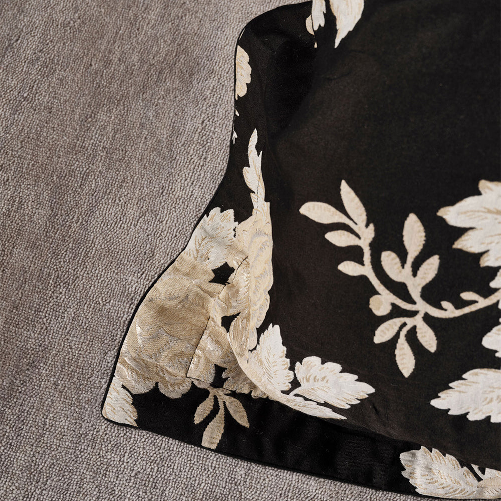 Grace BY Linen House Donato Super King Bed Cotton Quilt Cover/Pillowcase Black — image 3