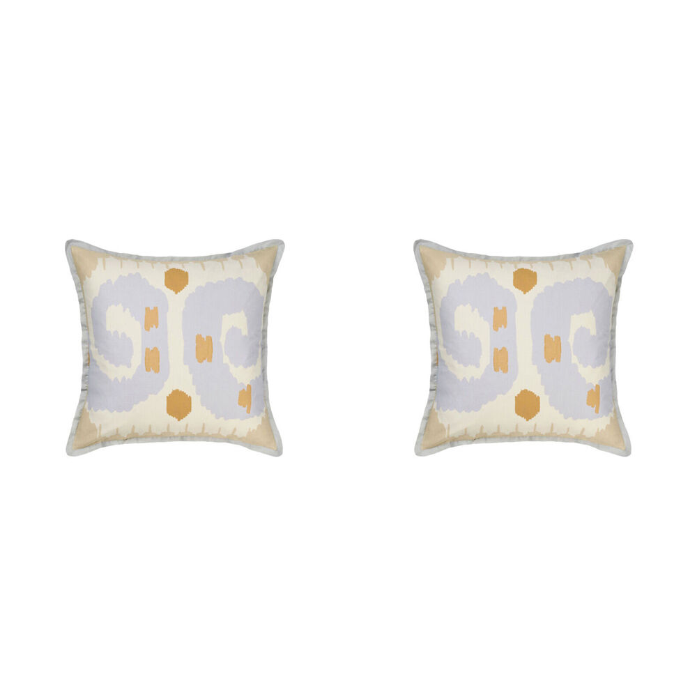 Linen House 65x65cm Sivan Pistachio European Pillowcase Decor Cushion Cover (2 Pack)