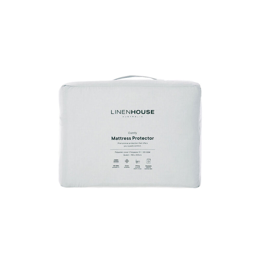 Linen House Comfy Bed Mattress Protector White — image 3