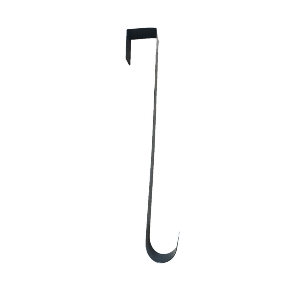Esschert Design 38.3 cm Black Outdoor Decor Iron Door Wreath Hanger Plain