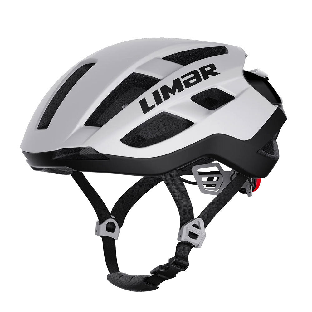 Limar Air Star Road Bicycle Helmet w/LED Light Gear 53-57cm Matte White Med — image 2