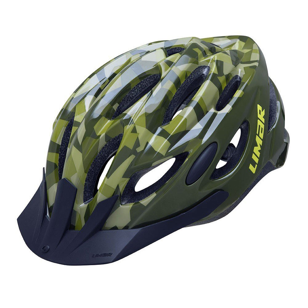 Limar Rocket Youth Bicycle Helmet Safety Head Gear 52-57cm Camo Green Medium