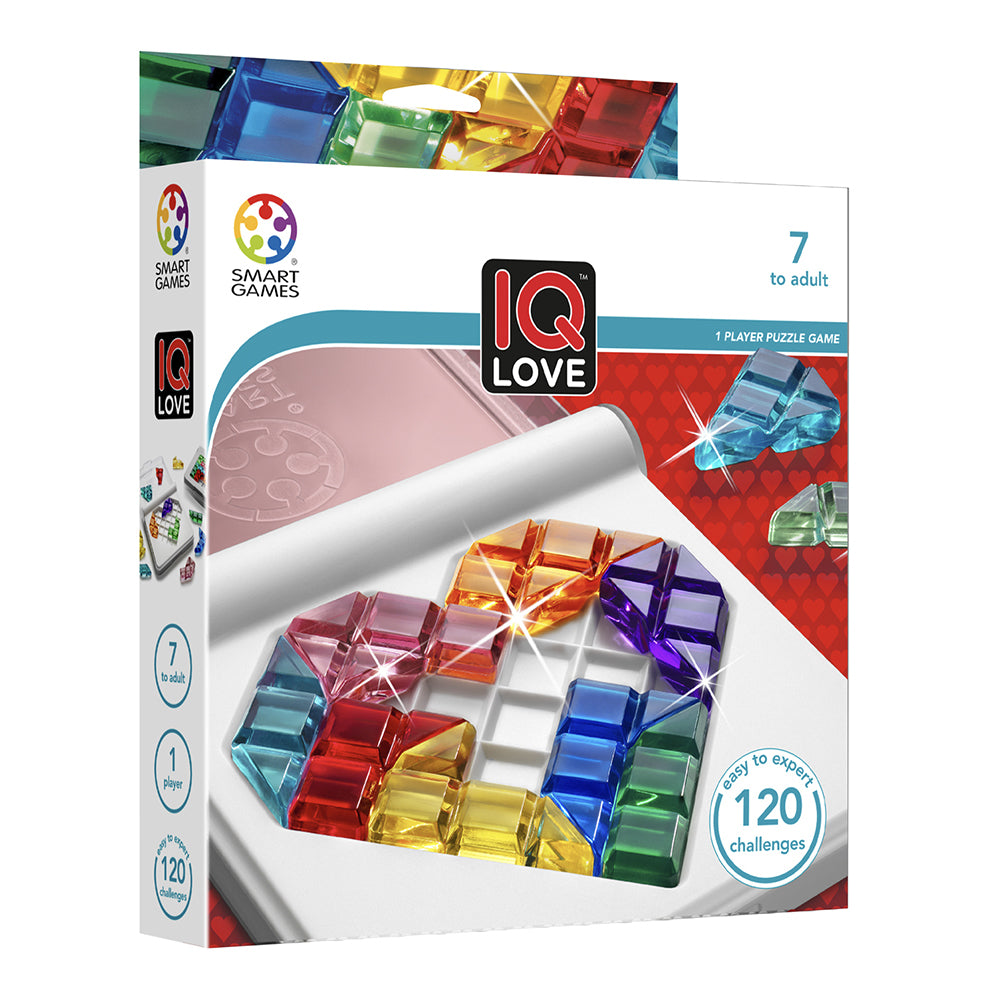 Smart Games IQ Love Family/Kid's Single Player Puzzle Challenge Logic Game 7y+