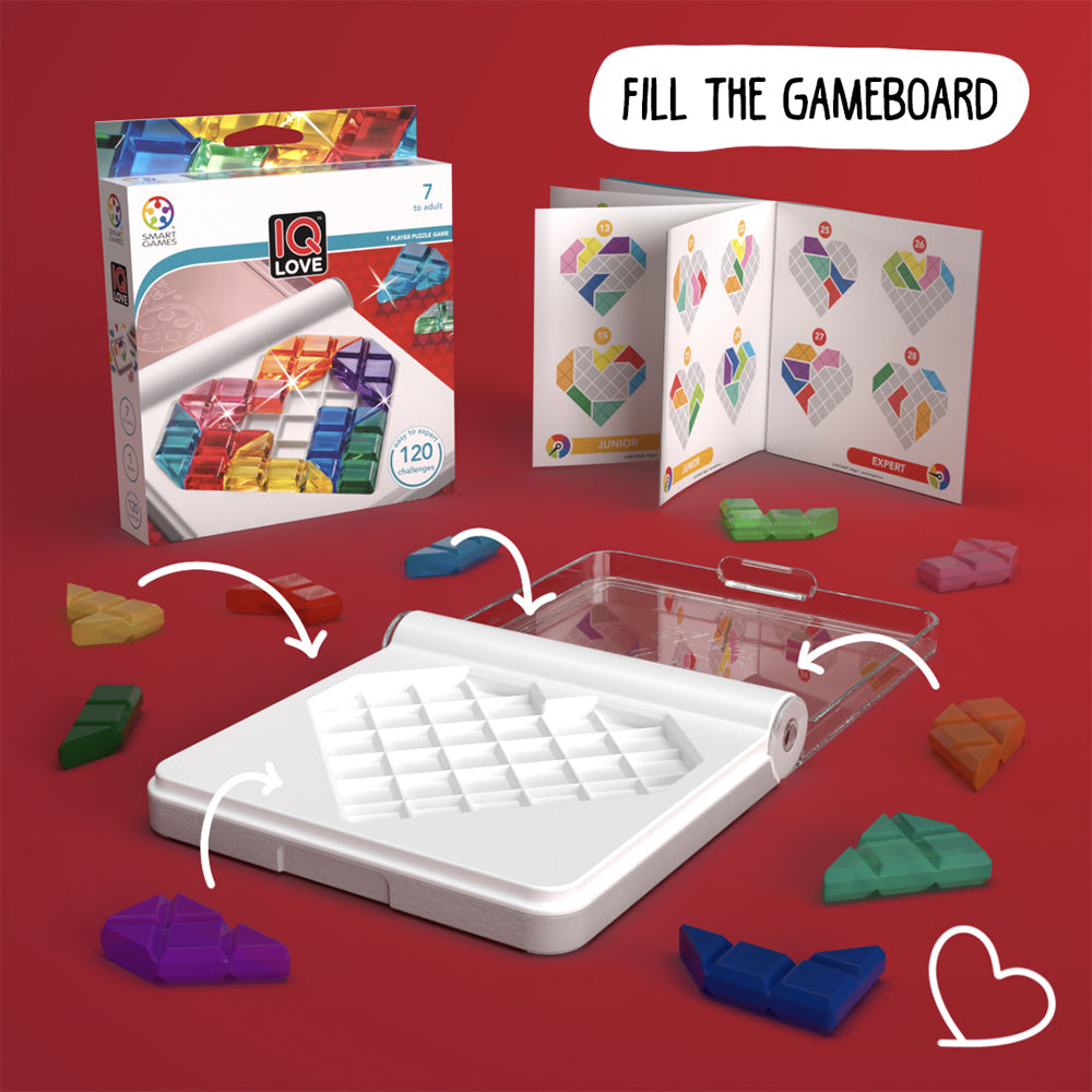 Smart Games IQ Love Family/Kid's Single Player Puzzle Challenge Logic Game 7y+ — image 3