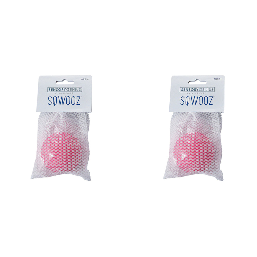Mindware Sensory Genius Sqwooze Ball Kids 5y+ - Pink (2 Pack)