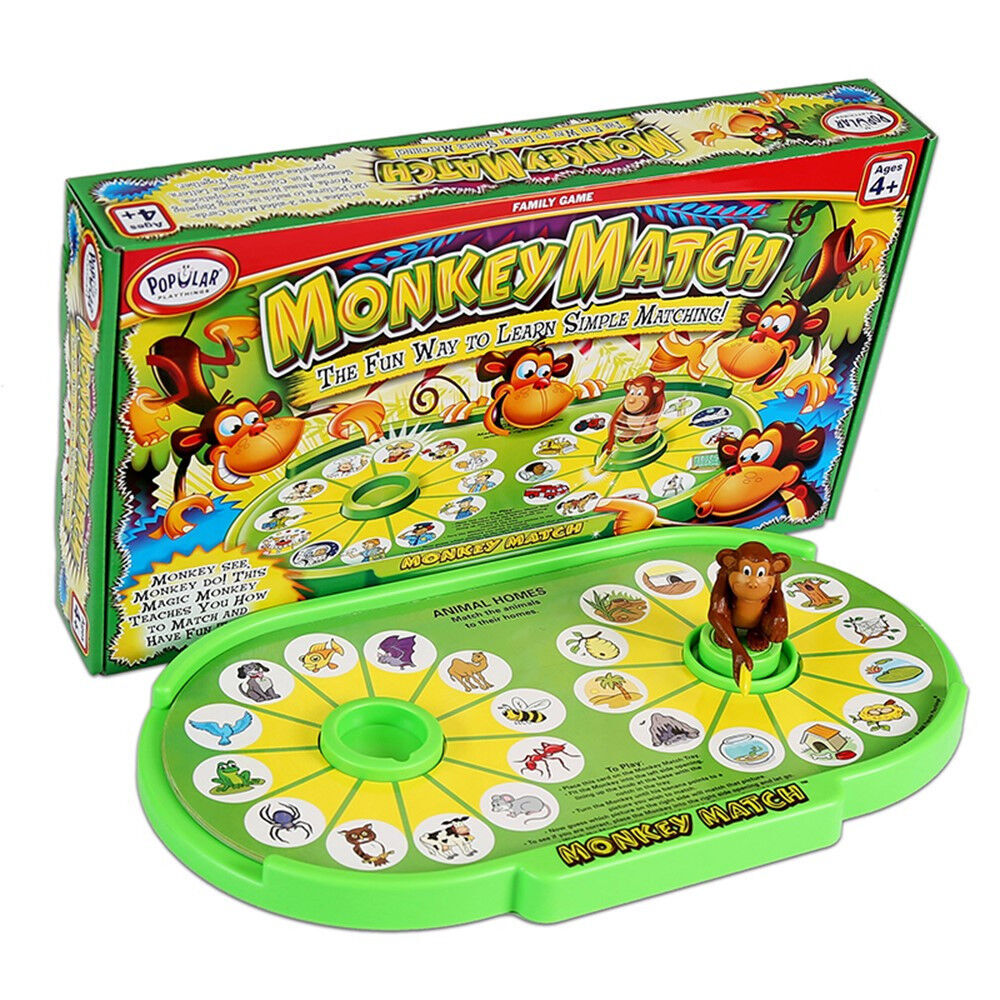 Popular Playthings Kids 4y+ 25.4cm Educational Matching Game Monkey Match — image 2