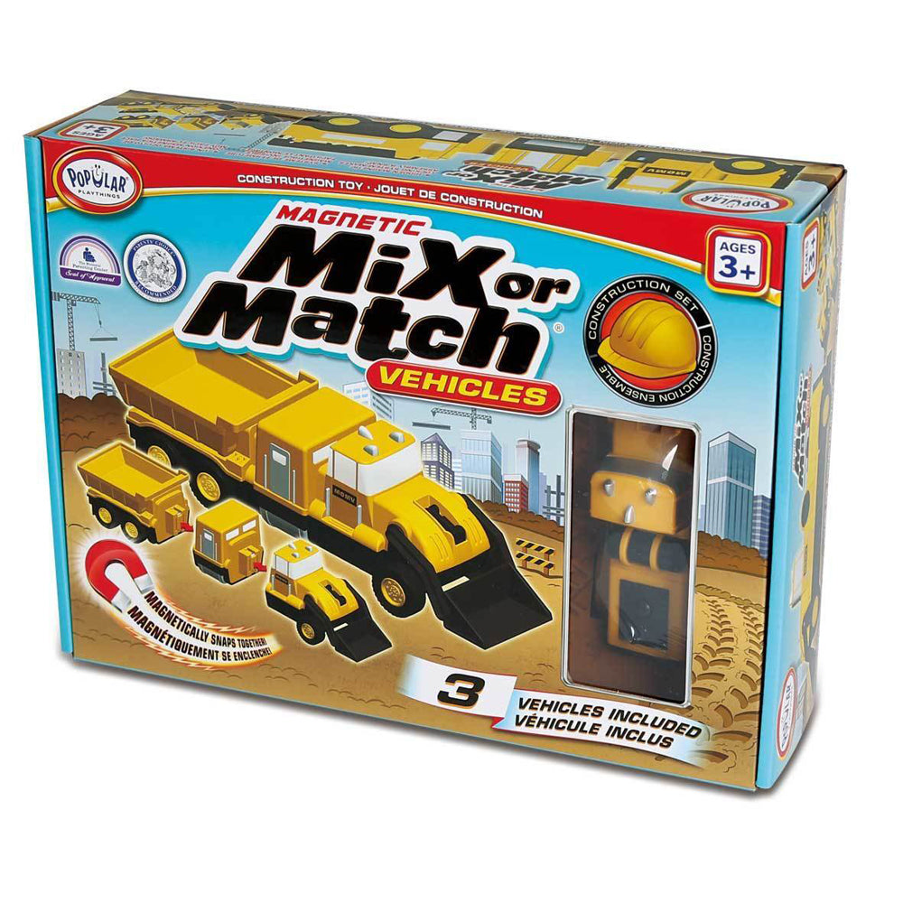 Popular Playthings Mix or Match Construction Truck Vehicle Kids Building Toy 3y+