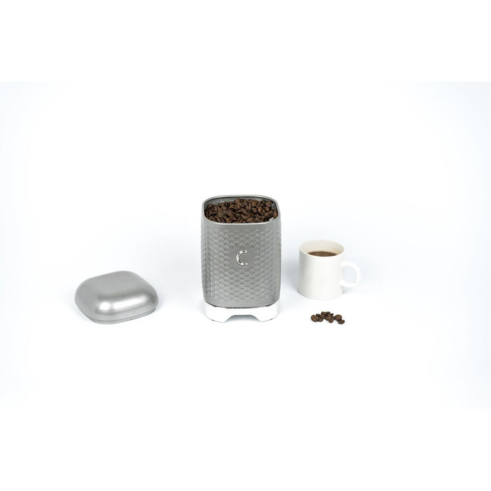 Kitchen Craft Kitchencraft Lovello Geometric Retro Coffee Canister Jar 19cm Shadow Grey — image 2
