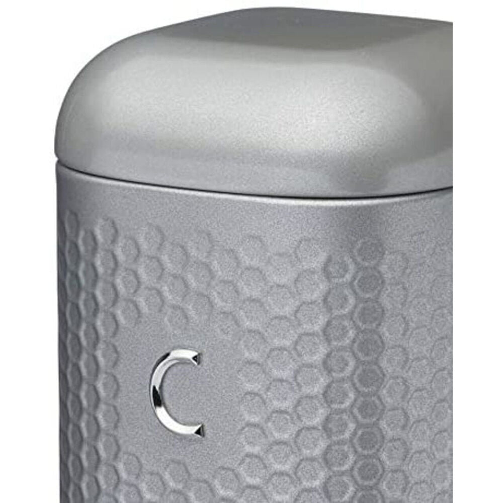 Kitchen Craft Kitchencraft Lovello Geometric Retro Coffee Canister Jar 19cm Shadow Grey — image 4