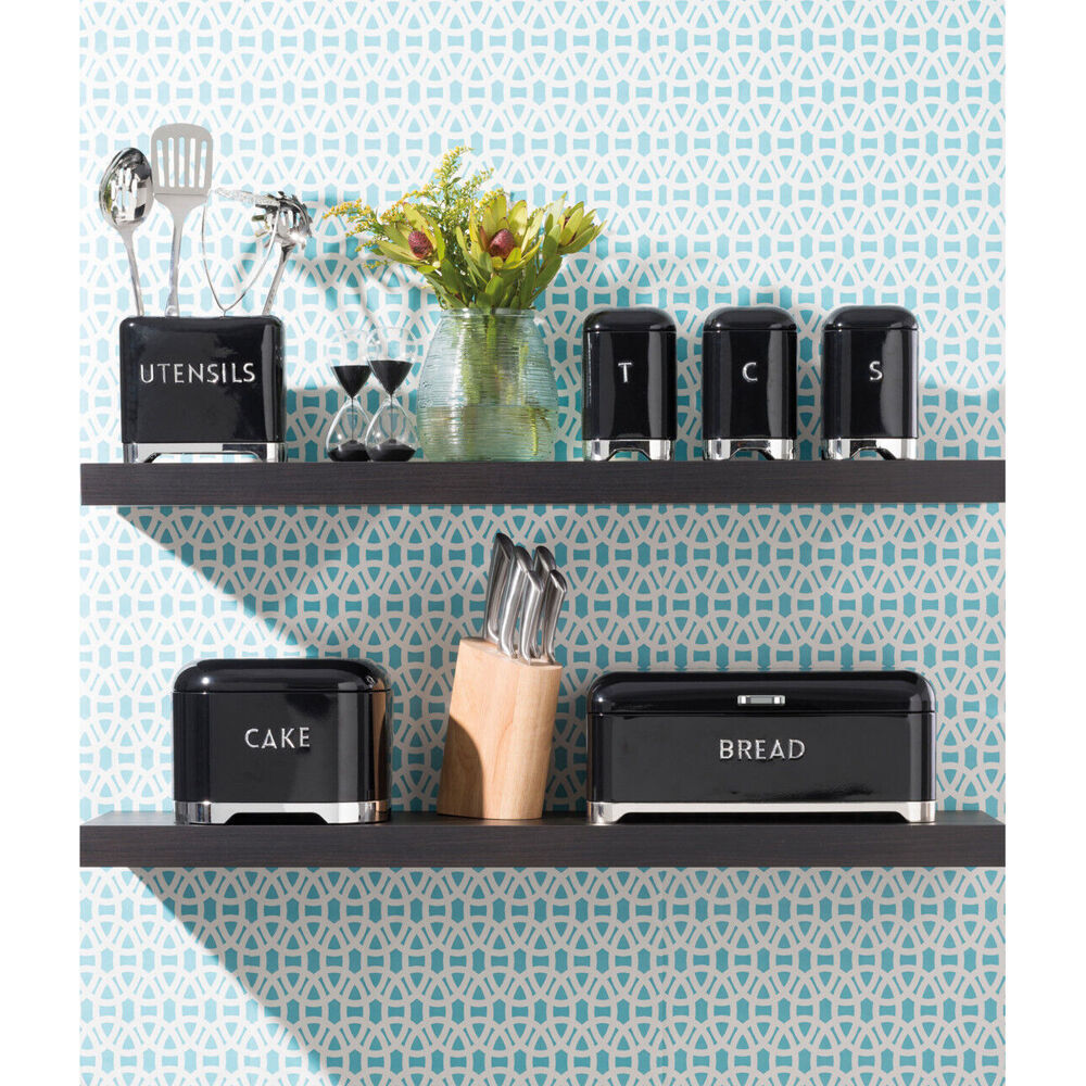 Kitchen Craft Lovello Carbon Steel Utensil Tin Holder - Black (2 Pack) — image 4