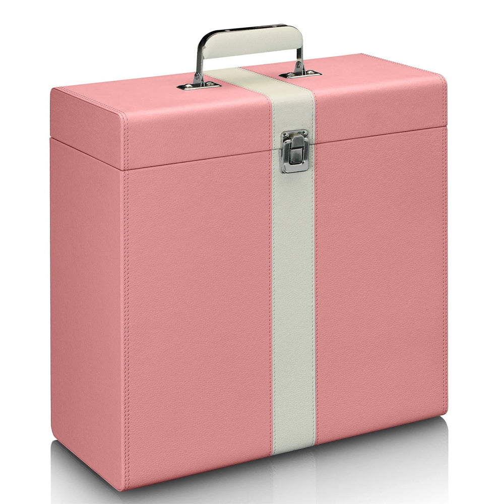 Silcron LP-30 Vintage Record/Vinyl Storage Case To Fit 12'' Record - Pink