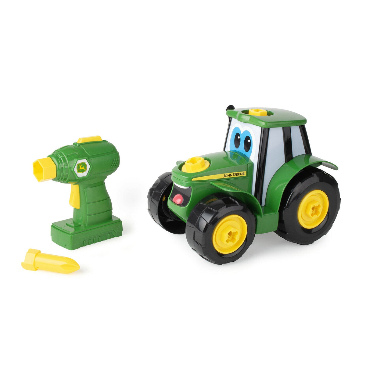 John Deere 16pc Build-A-Johnny Tractor Buildable Toy Set With Drill — image 2