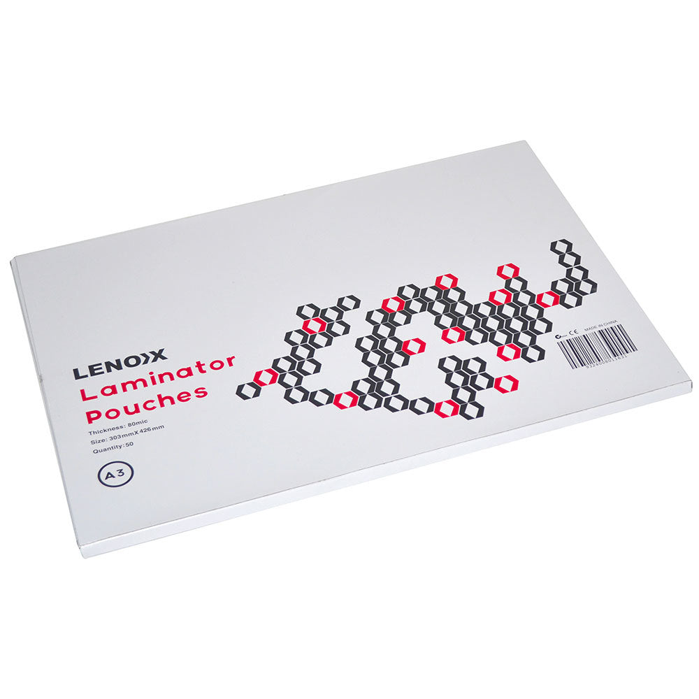 Lenoxx A3 Paper 200 Plastic Pouches Laminating Sheets for Hot Laminator/Office (4 Pack) — image 2