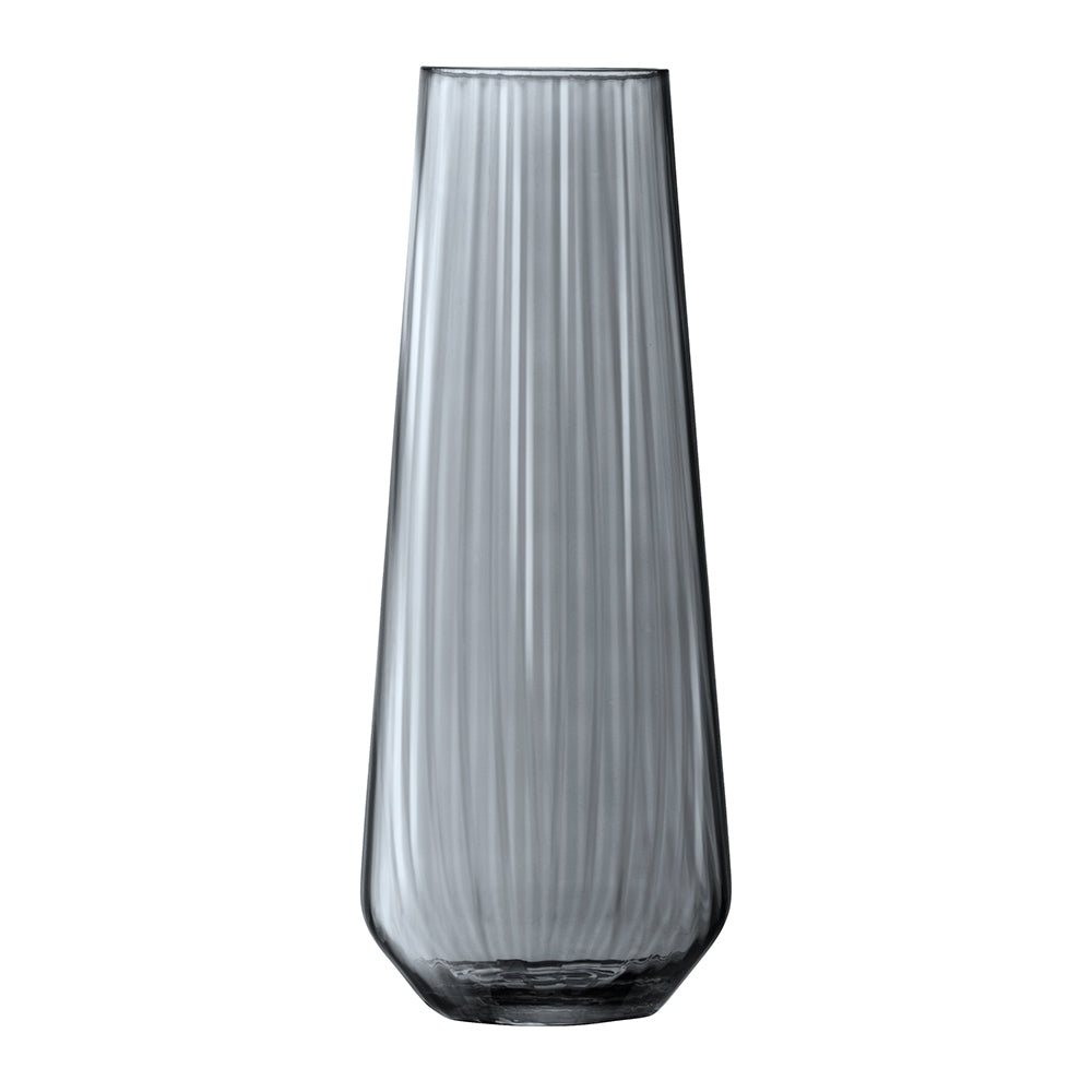 Lsa International Vase Sheer Zinc Decorative Home Flower Vessel Grey 36cm