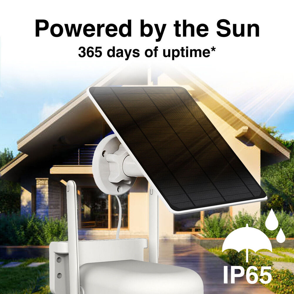 Laser FHD Outdoor Pan Tilt Camera Solar Night Vision Motion Detection White — image 8
