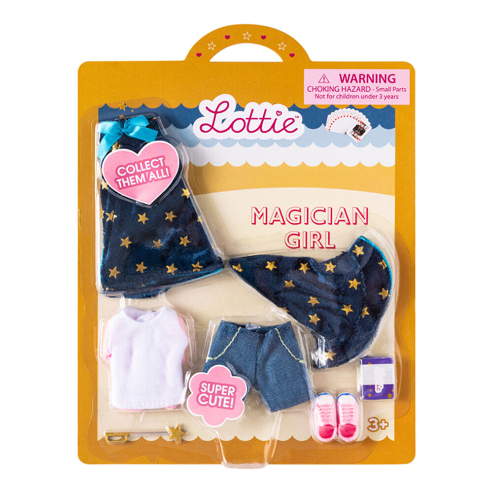 Lottie Magician Girl Outfit Clothes Set For Dolls Kids/Children Play Toy 3y+