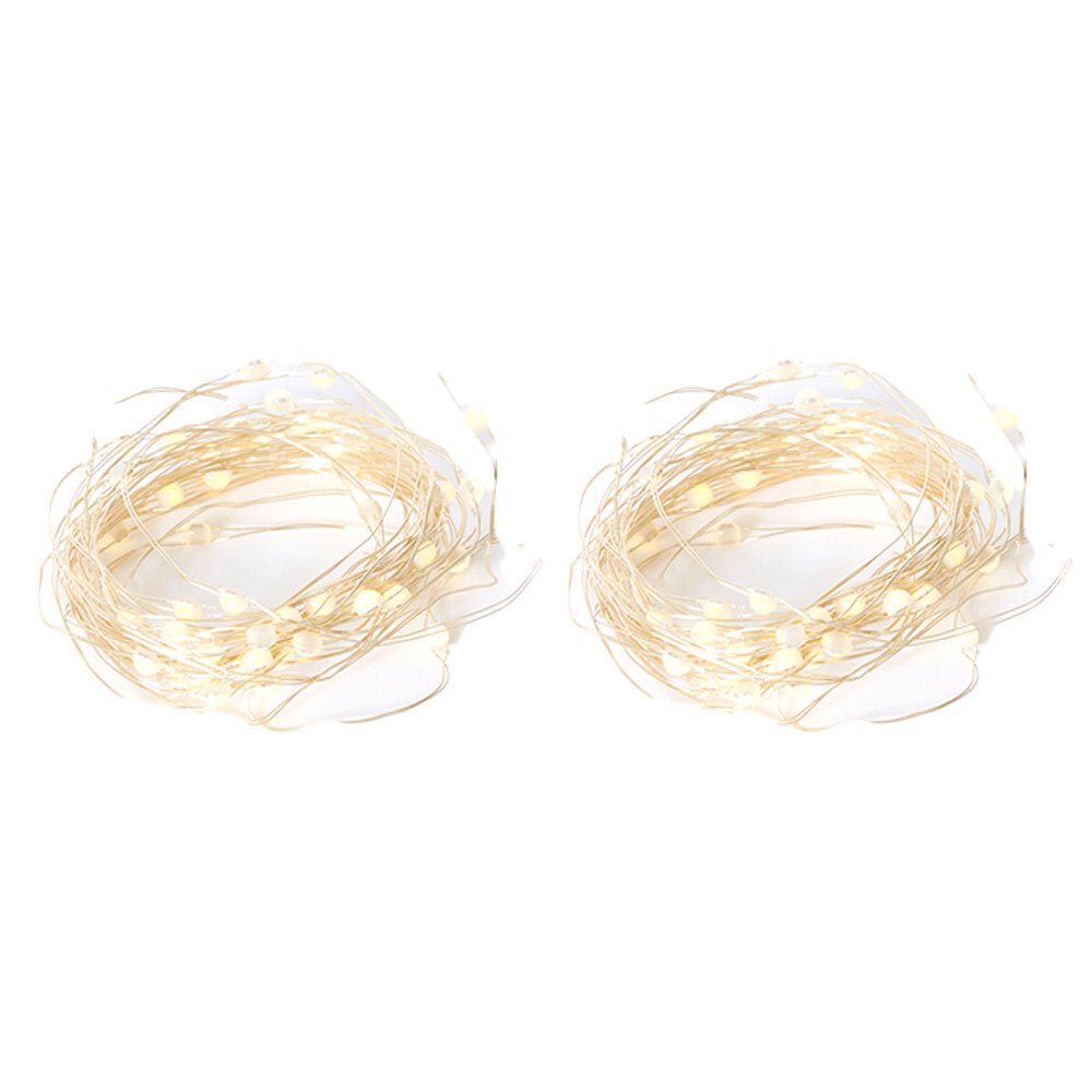E Style Luminous Warm Bright Garden Fairy String Lights (Outdoor) - 6m (2 Pack)
