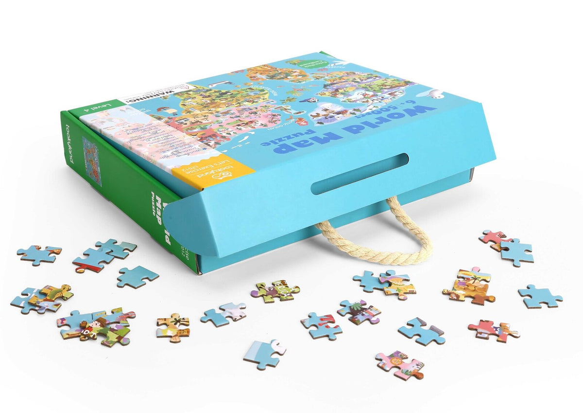 Tookyland World Map Kids/Children's Junior 61 x 46cm Jigsaw Puzzle 6+ (500 Pieces) — image 4