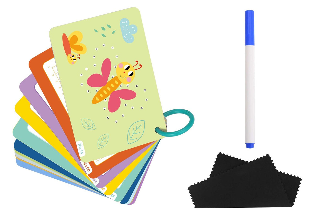 Tookyland Let's Trace Tracing Lines & Trails Flash Cards Educational Toy 3+ (33 Pieces) — image 2