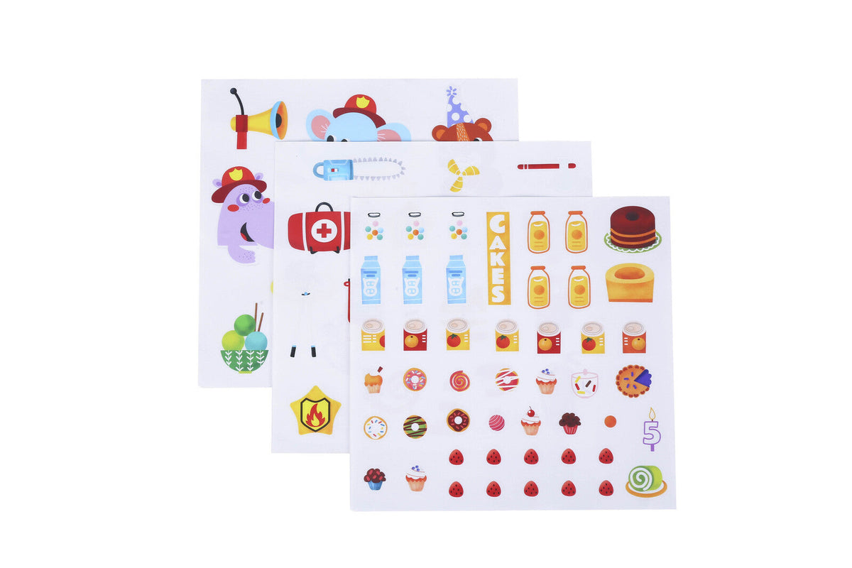 Tookyland Kids Reusable Stickers Activity Pad Art/Craft Kit Play Toy 3+ (77 Pieces) — image 4