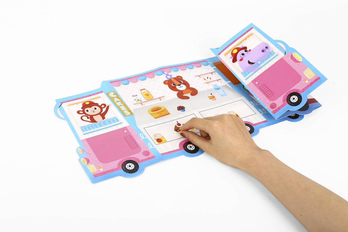 Tookyland Kids Reusable Stickers Activity Pad Art/Craft Kit Play Toy 3+ (77 Pieces) — image 3