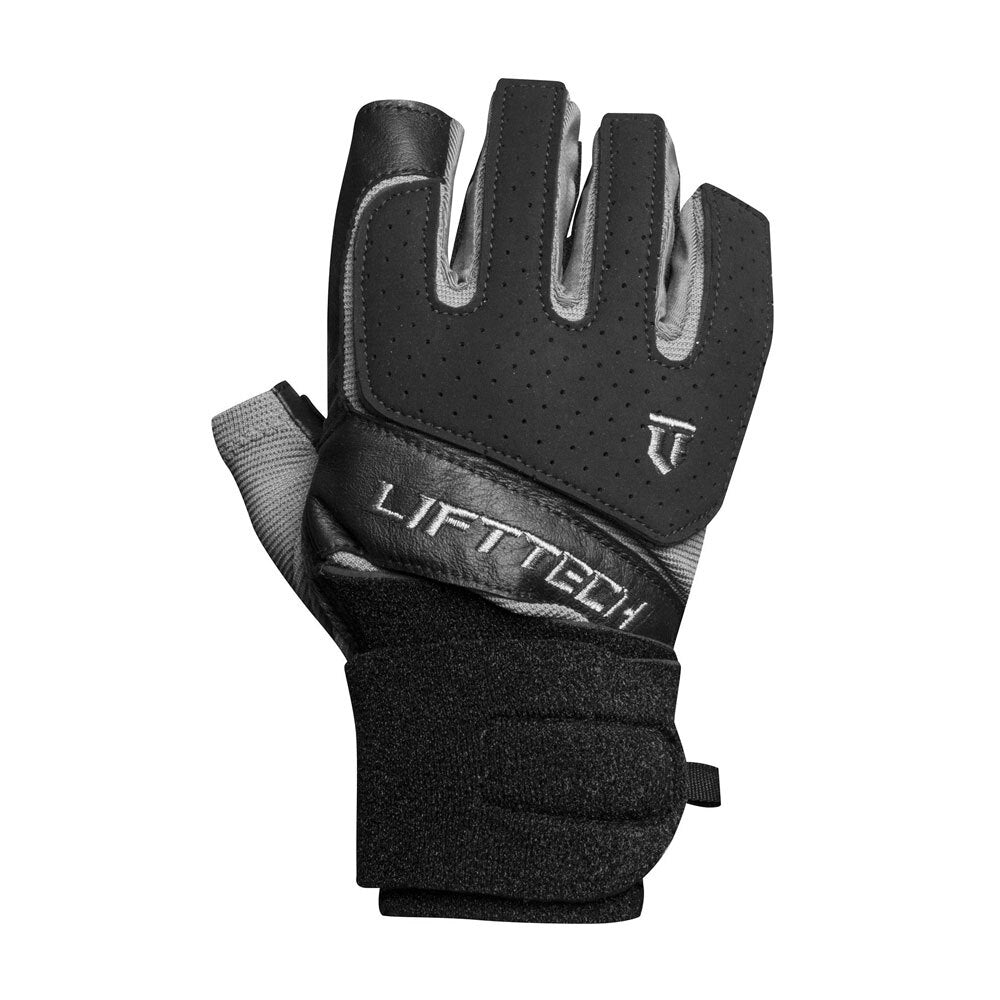 Lifttech Fitness Klutch Weight Lifting Training Workout Gloves w Wrist Wrap — image 2