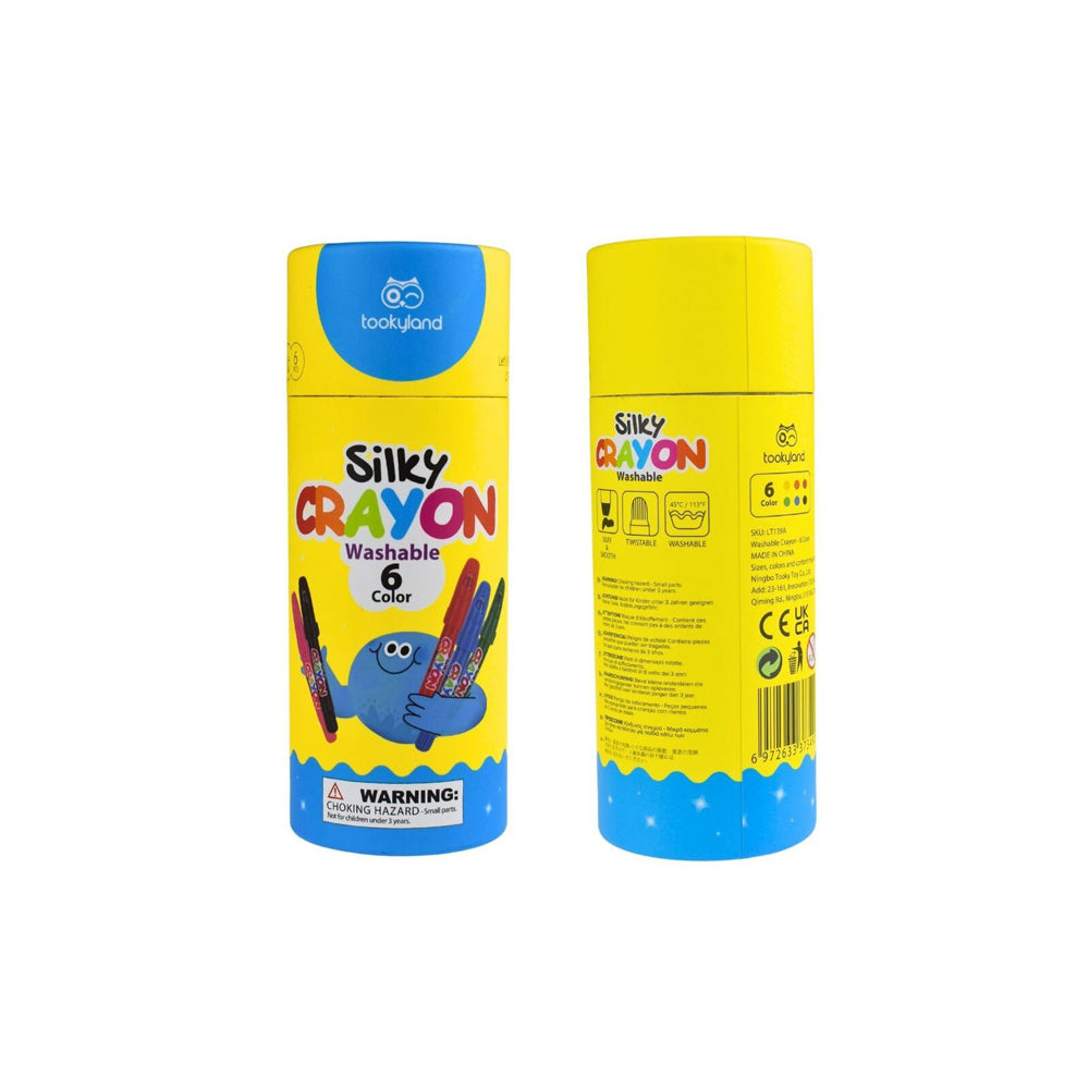 Tookyland Silky Crayon Washable 6-Colour Crayon Set Kids/Children Art 3y+ — image 2