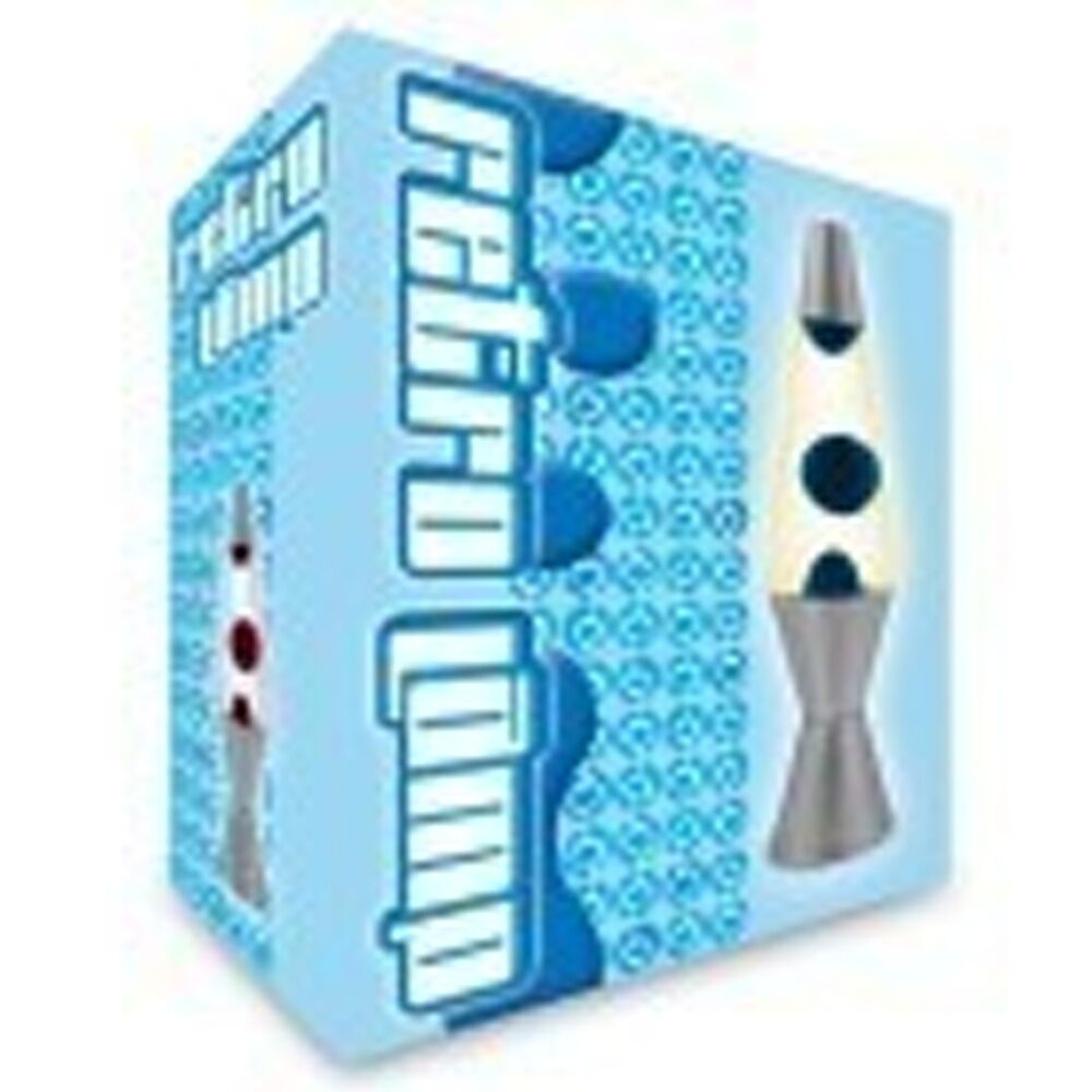 LMD Blue/Yellow Wax Liquid Lava Lamp Party Decor Light Black Retro 37cm — image 2