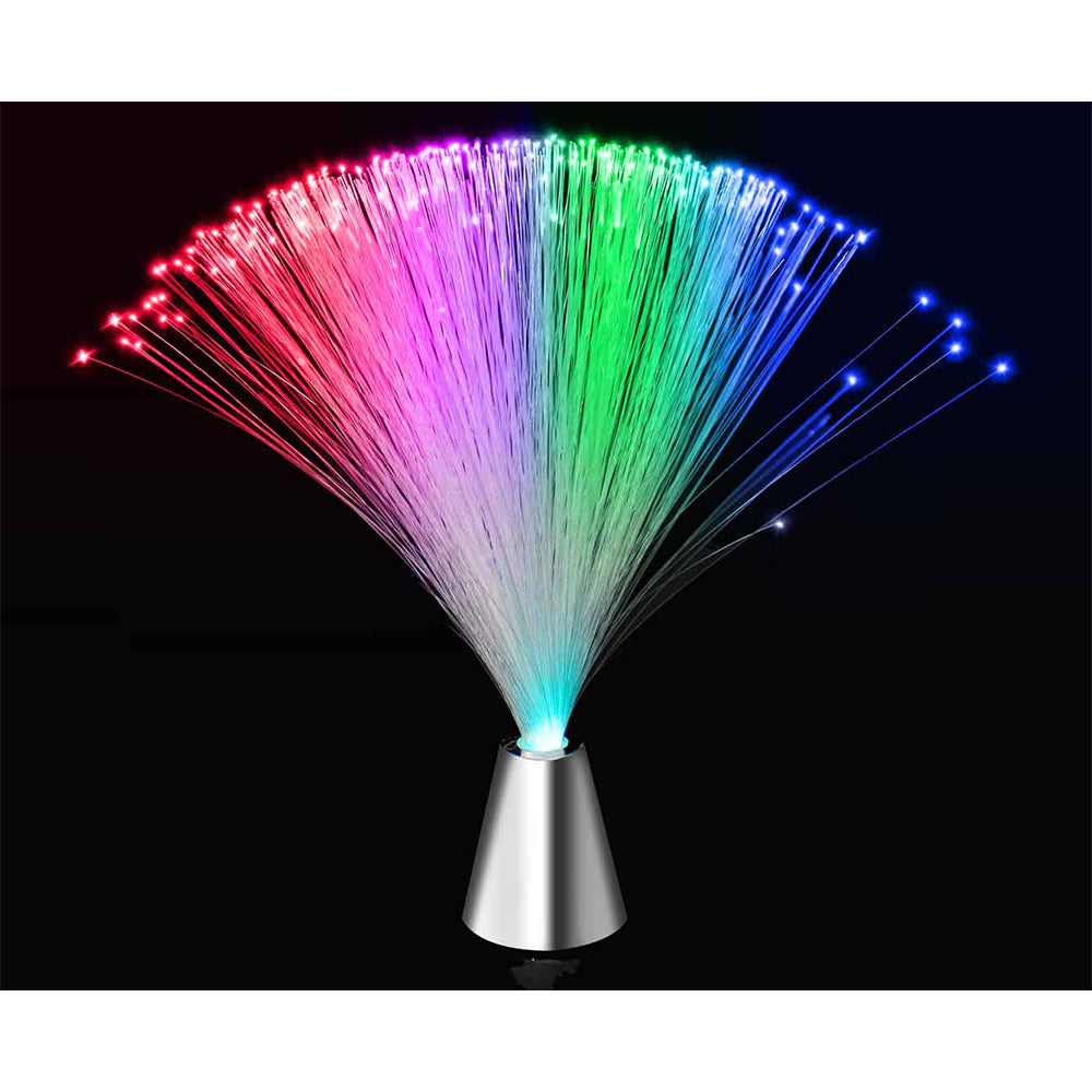 LMD Led Optical Fiber Optic Light Up LED Colour Changing Lamp Novelty Rainbow Decor — image 2