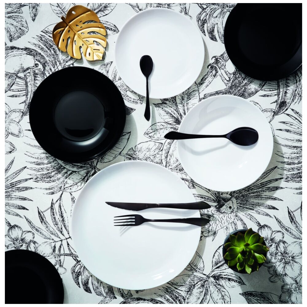 Luminarc Diwali Dessert Plate 19x1.7cm Serveware Opal Glass White (6 Pieces) — image 4
