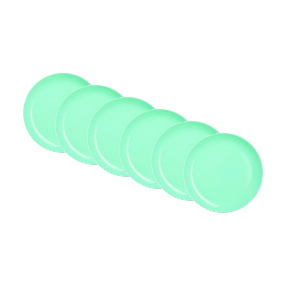 Luminarc Diwali Dinner Plate 25x2cm Serveware Opal Glass (6 Pieces) — Turquoise