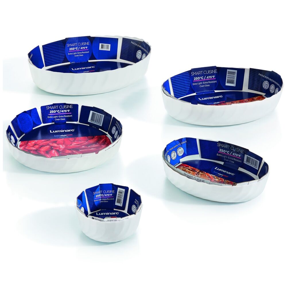 Luminarc 6pc Luminarc Smart Trianon Baking Ramekins 12x5cm Bakeware Opal Glass White (2 Pack) — image 2
