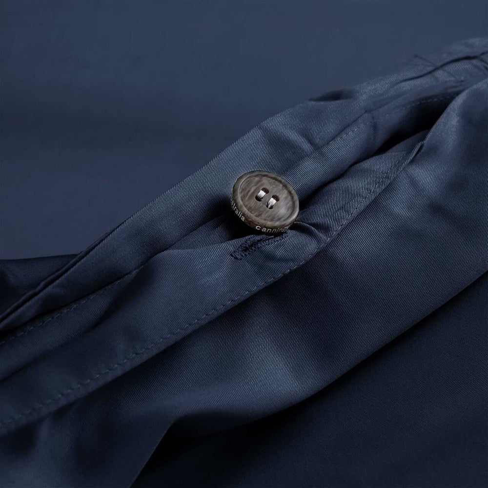 Canningvale Size Lustro Bamboo Quilt Cover Set Navy — image 3