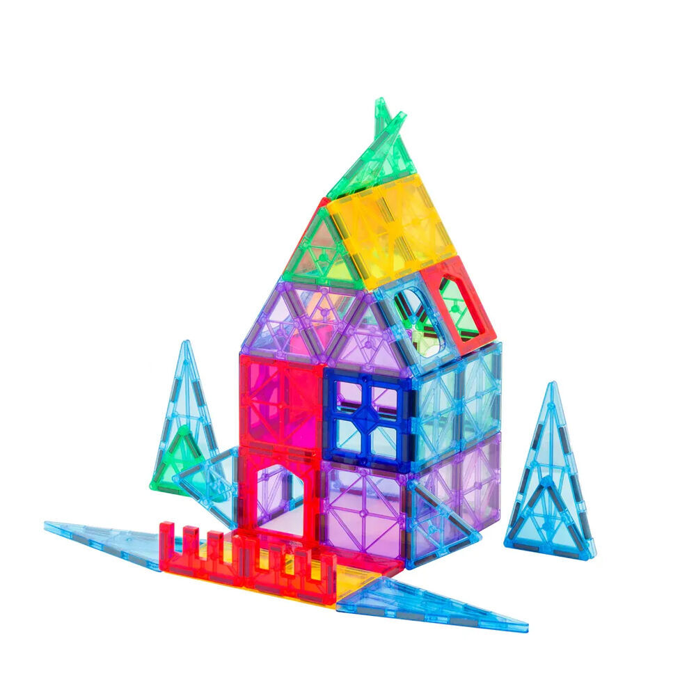 Gem Toys 48 Pcs Durable Building Magnetic Tiles/3D Puzzle w/Storage Bag 3y+ (2 Pack) — image 5
