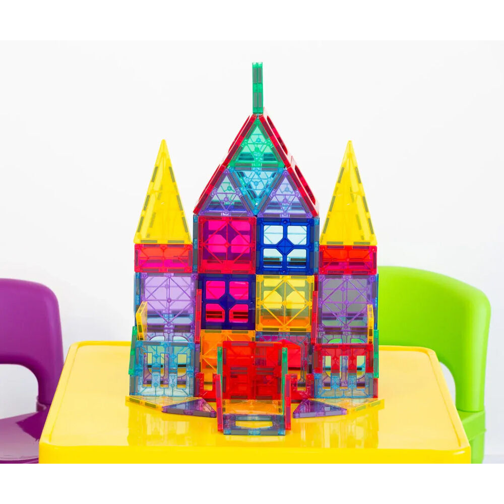 Gem Toys 78 Pcs Durable Building Magnetic Tiles/3D Puzzle w/Storage Bag 3y+ (2 Pack) — image 5