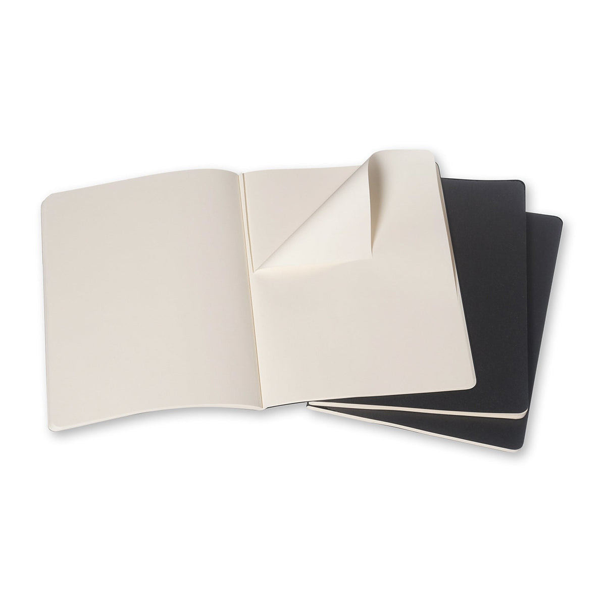 Moleskine 80 Pages Plain Pocket Cahier XL Office/Student Journal Pad Black (3 Pieces) — image 2