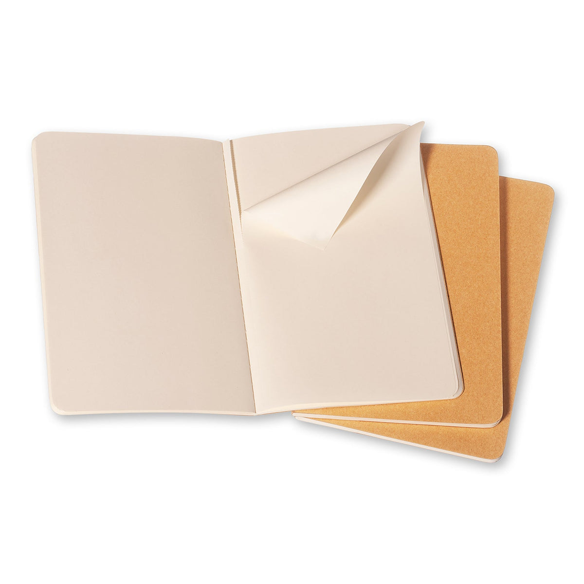 Moleskine 3pc Moleskine 80 Pages Plain Pocket Cahier Notebook Office/Student Journal (2 Pack) — image 3