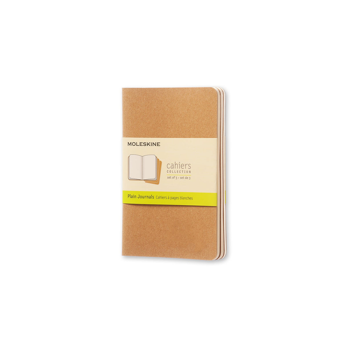 Moleskine 3pc Moleskine 80 Pages Plain Pocket Cahier Notebook Office/Student Journal (2 Pack) — image 2