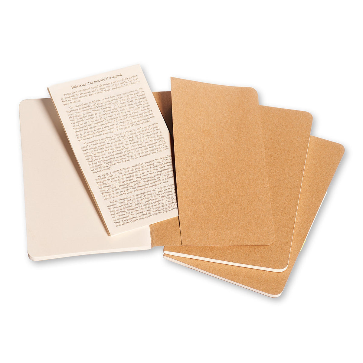Moleskine 3pc Moleskine 80 Pages Plain Pocket Cahier Notebook Office/Student Journal (2 Pack) — image 5