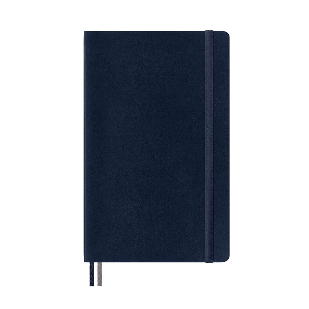 Moleskine Classic Soft Cover Writing Notebook Expanded Ruled Sapphire Blue Large — image 2