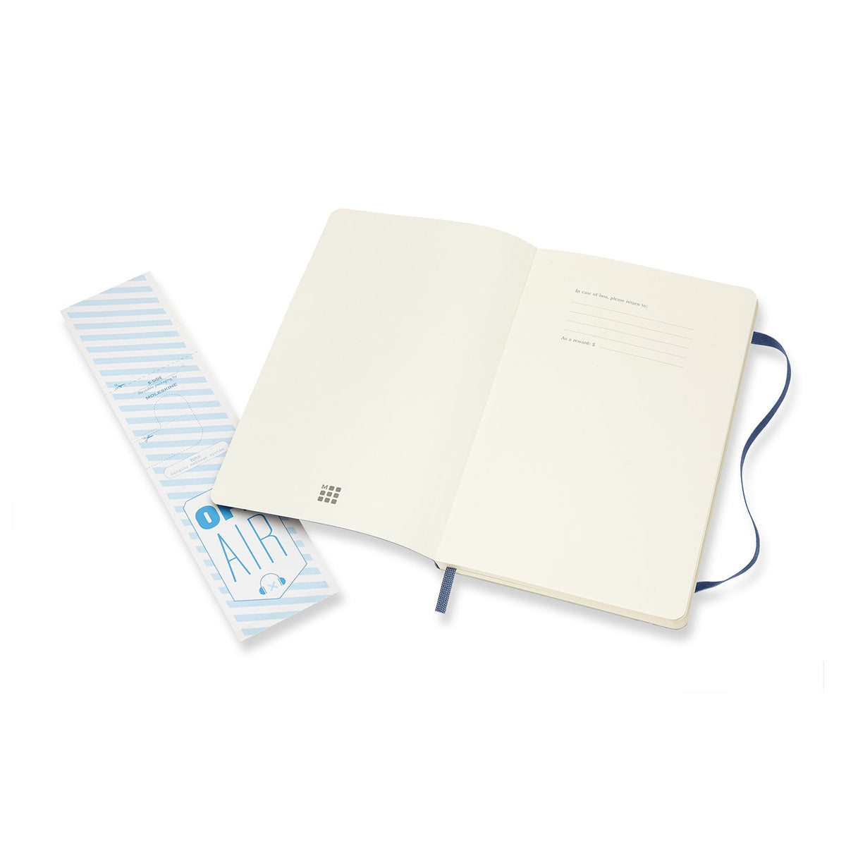 Moleskine Classic Plain Soft Cover Notebook Student Journal L Sapphire Blue — image 3