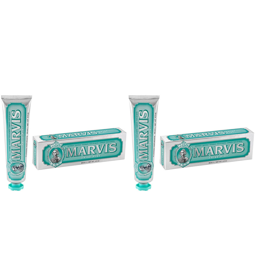 Marvis Anise Mint Flouride Toothpaste Tube Dental Oral Teeth Clean Care 85ml (2 Pack)