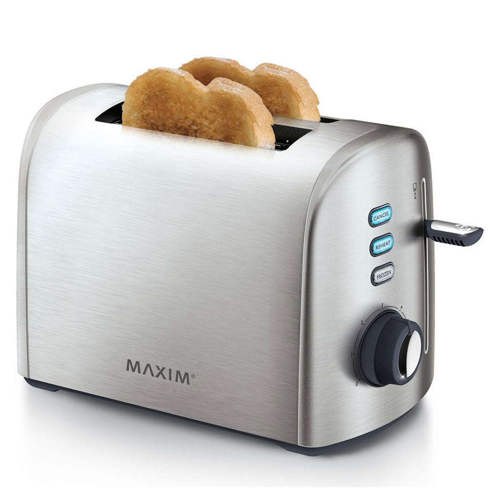 Maxim KitchenPro 2 Slice/Slots Automatic Bread Toaster Stainless Steel Silver — image 2