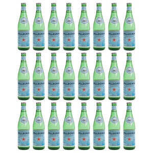 San Pellegrino Italian Sparkling Mineral Water Green Glass Bottle 500ml (24 Pack)