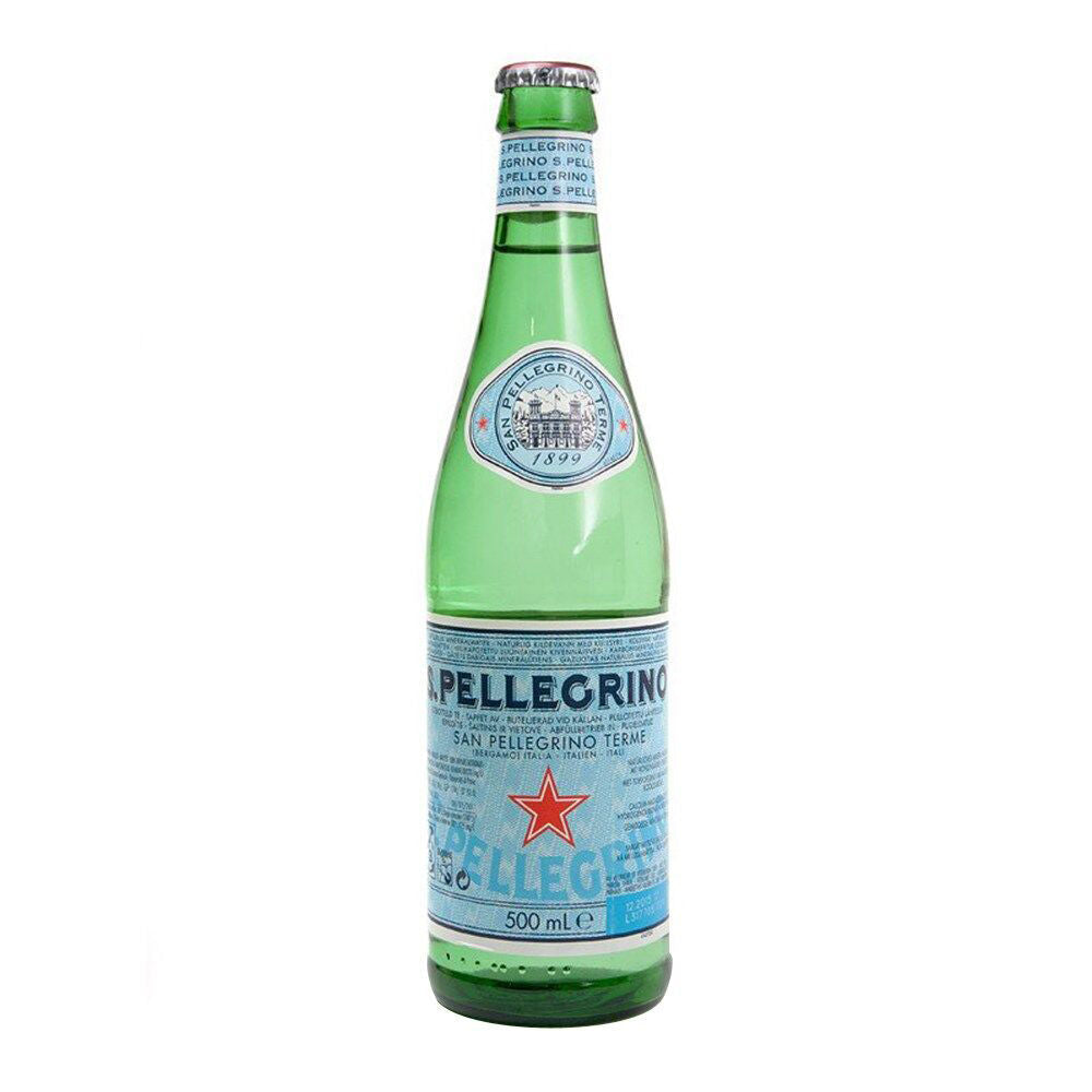 San Pellegrino Italian Sparkling Mineral Water Green Glass Bottle 500ml (24 Pack) — image 2