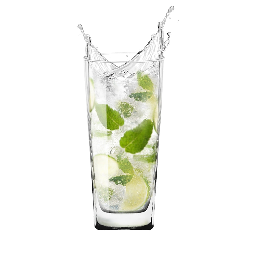 Ocean Plaza 320ml Hi Ball Glass Drinkware Set - Clear (6 Pieces)
