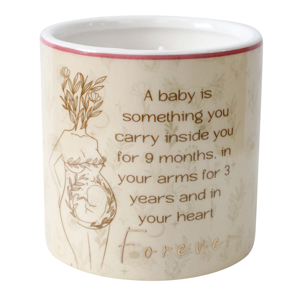LVD Ceramic/Wax 9.5cm Scented Tealight Candle Pregnancy Vanilla Home Fragrance Decor
